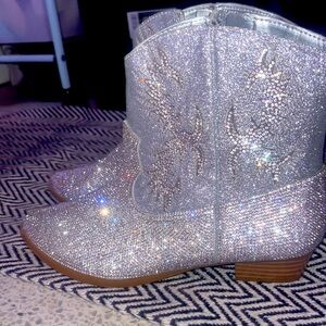 rhinestone GB girl boots